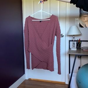 Cotton material used fall sweater maroon red colour